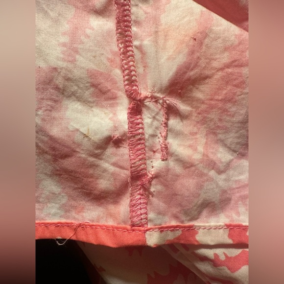 FLORA BAE, NEW YORK. NWT. Stefanie Cotton Shift Dress -Pink w/ Tropical Print XS - Picture 14 of 15